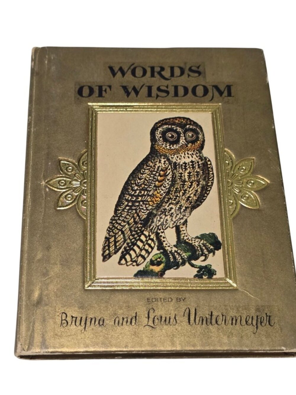 Words of Wisdom Bryna and Louis Untermeyer 1968 A Golden Thought Book 1960s
